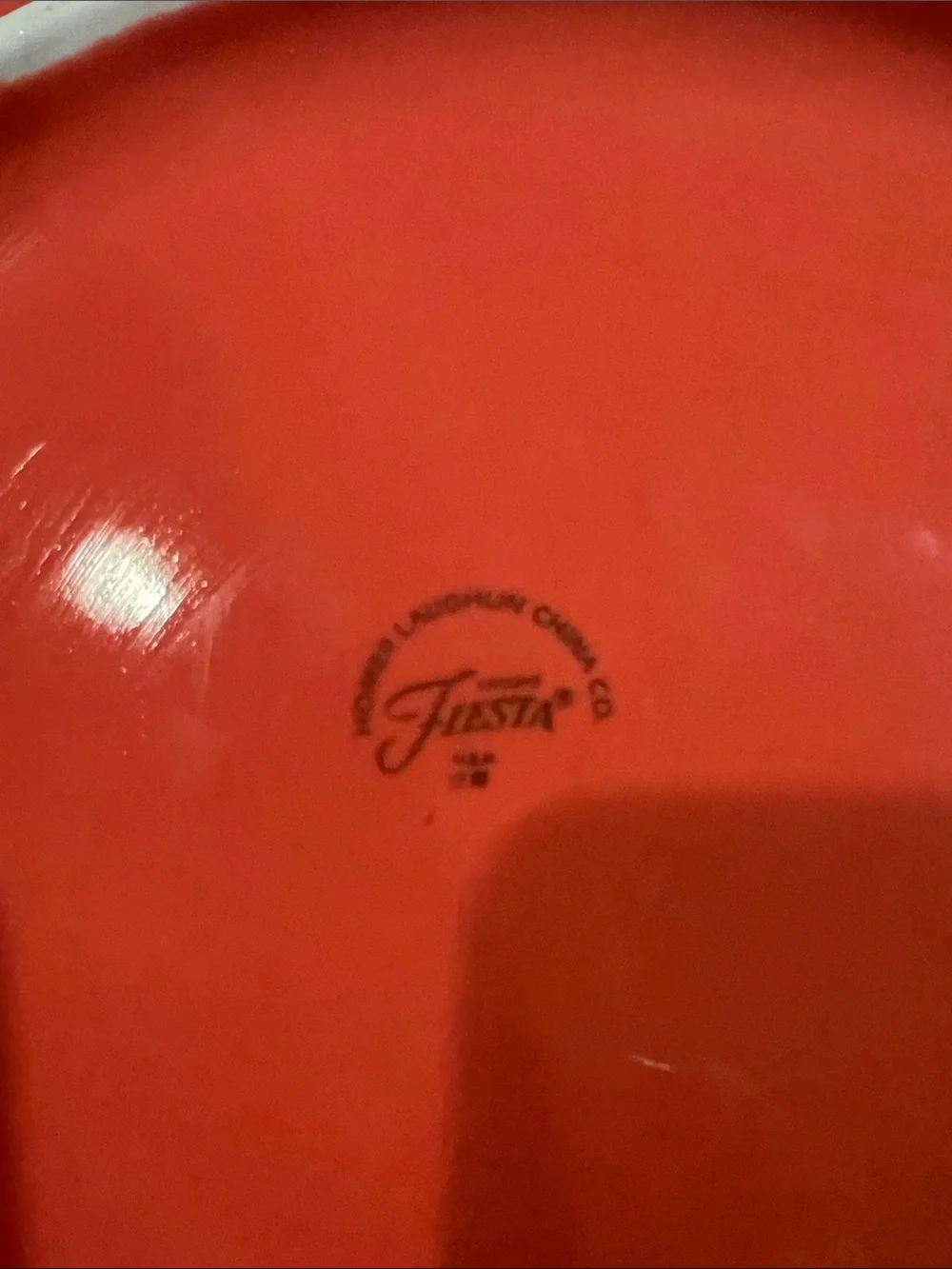 Fiesta Orange Jack-O'-Lantern Round Serving Platter